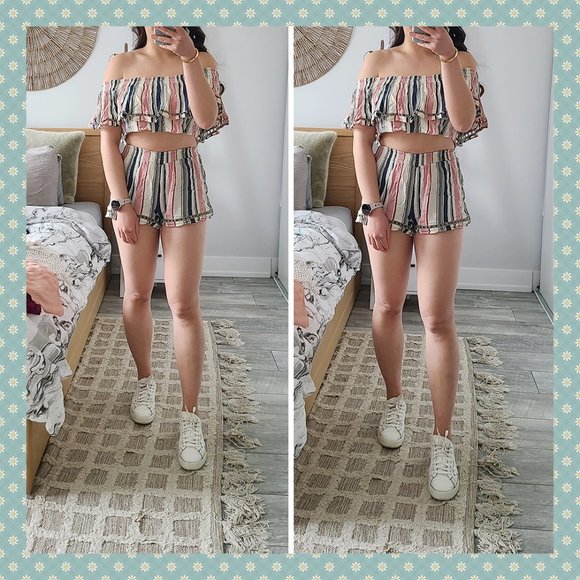 Simons Striped Two-Piece Set - Picture 1 of 7